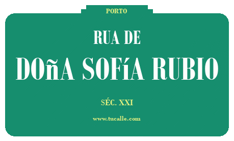 cartel_de_rua-de-Doña Sofía Rubio_en_oporto